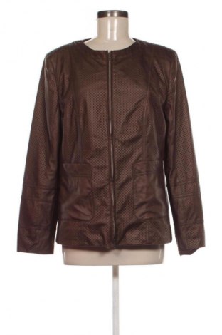 Γυναικείο δερμάτινο μπουφάν Clarina Collection, Μέγεθος L, Χρώμα Καφέ, Τιμή 18,99 €