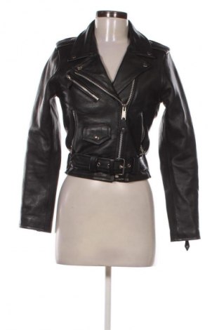 Γυναικείο δερμάτινο μπουφάν Gaudi, Μέγεθος XS, Χρώμα Μαύρο, Τιμή 79,99 €