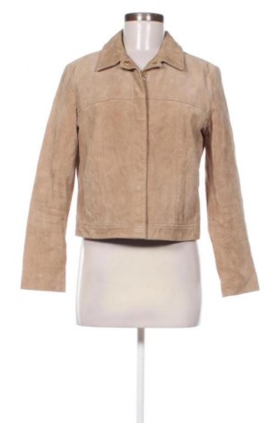 Γυναικείο δερμάτινο μπουφάν Mango, Μέγεθος M, Χρώμα  Μπέζ, Τιμή 42,01 €