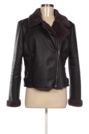 Damen Lederjacke Mango, Größe L, Farbe Schwarz, Preis 21,00 €