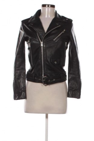 Damen Lederjacke Mango, Größe XS, Farbe Schwarz, Preis € 53,99