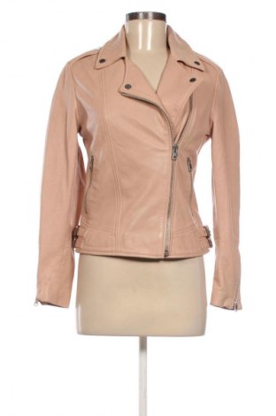 Dámská kožená bunda  Mango, Velikost XS, Barva Popelavě růžová, Cena  2 450,00 Kč