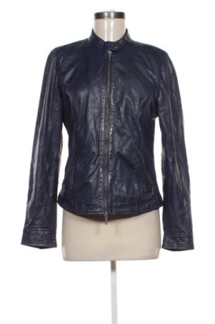 Női bőrdzseki Manguun, Méret M, Szín Kék, Ár 18 009 Ft