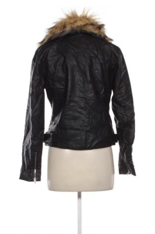 Γυναικείο δερμάτινο μπουφάν New Look, Μέγεθος L, Χρώμα Μαύρο, Τιμή 18,99 €