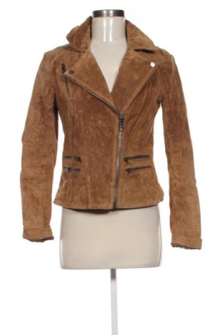 Γυναικείο δερμάτινο μπουφάν ONLY, Μέγεθος M, Χρώμα Καφέ, Τιμή 37,99 €