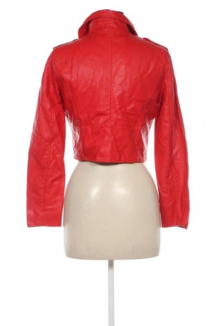 Dámska kožená bunda  Pretty Little Thing, Veľkosť S, Farba Červená, Cena  17,95 €