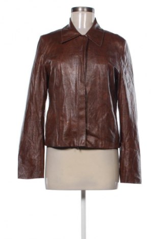 Damen Lederjacke Q/S by S.Oliver, Größe M, Farbe Braun, Preis 32,00 €