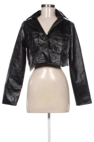Dámska kožená bunda  SHEIN, Veľkosť M, Farba Čierna, Cena  29,95 €