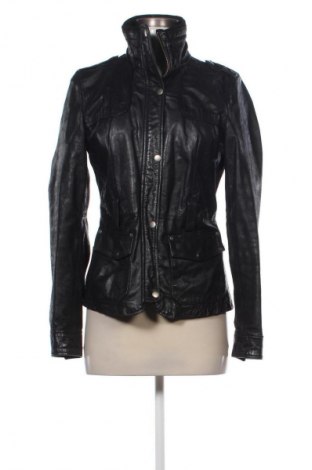 Geacă de piele pentru femei Stradivarius, Mărime M, Culoare Negru, Preț 260,66 Lei