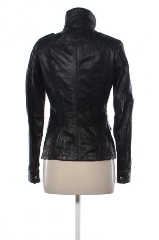 Geacă de piele pentru femei Stradivarius, Mărime M, Culoare Negru, Preț 260,66 Lei