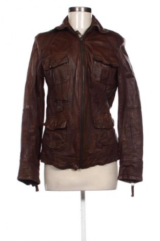 Γυναικείο δερμάτινο μπουφάν Unbranded, Μέγεθος S, Χρώμα Καφέ, Τιμή 50,00 €