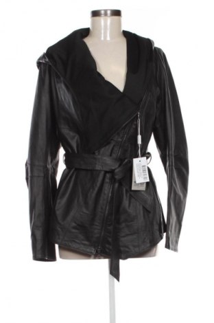 Дамско кожено яке Unbranded, Размер XL, Цвят Черен, Цена 80,78 €