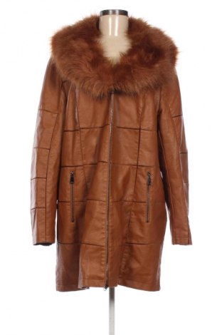 Dámska kožená bunda  Unbranded, Veľkosť XXL, Farba Hnedá, Cena  30,00 €