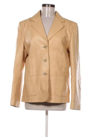 Дамско кожено яке Unbranded, Размер L, Цвят Жълт, Цена 40,90 €