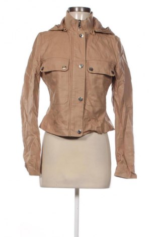 Geacă de piele pentru femei Unbranded, Mărime M, Culoare Maro, Preț 94,99 Lei