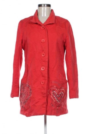 Dámský kabát  Desigual, Velikost XL, Barva Červená, Cena  2 149,00 Kč