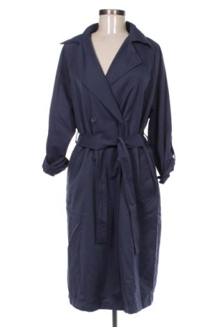 Γυναικείο παλτό Stradivarius, Μέγεθος L, Χρώμα Μπλέ, Τιμή 30,00 €