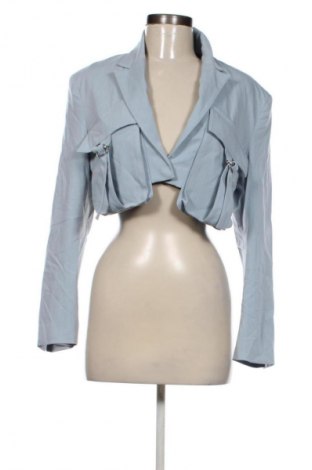 Γυναικείο σακάκι Bershka, Μέγεθος M, Χρώμα Μπλέ, Τιμή 12,99 €