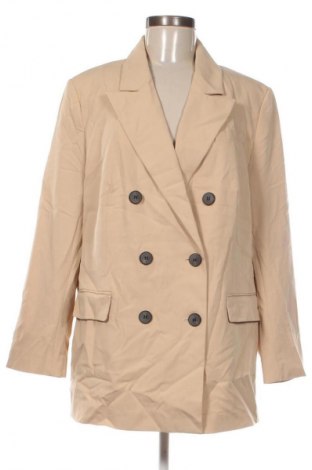 Sacou de femei H&M, Mărime L, Culoare Bej, Preț 117,99 Lei