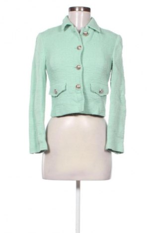 Damen Blazer Zara, Größe XS, Farbe Grün, Preis 25,00 €