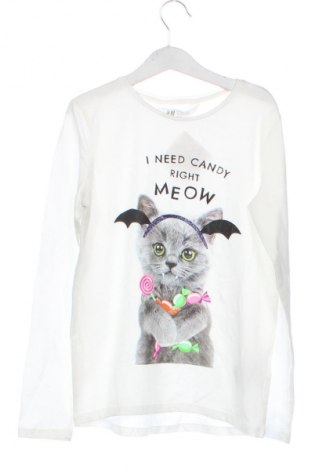 Dětská halenka  H&M, Velikost 8-9y/ 134-140 cm, Barva Bílá, Cena  170,00 Kč
