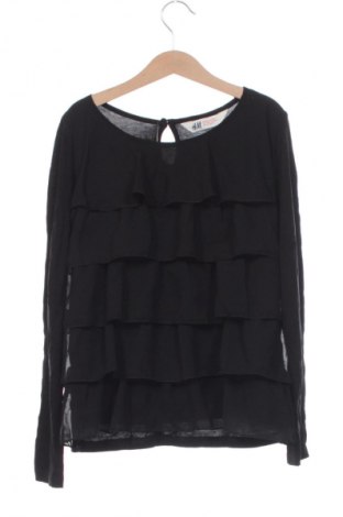 Детска блуза H&M, Размер 11-12y/ 152-158 см, Цвят Черен, Цена 3,57 €