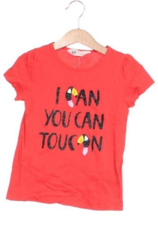 Dziecięca bluzka H&M, Rozmiar 4-5y/ 110-116 cm, Kolor Czerwony, Cena 18,99 zł
