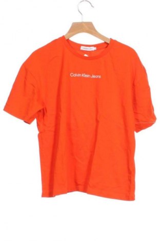 Tricou pentru copii Calvin Klein Jeans, Mărime 14-15y/ 168-170 cm, Culoare Portocaliu, Preț 52,13 Lei