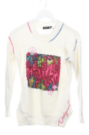 Детски пуловер Desigual, Размер 10-11y/ 146-152 см, Цвят Бял, Цена 25,94 €