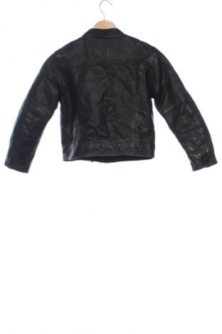 Dětská kožená bunda  H&M, Velikost 7-8y/ 128-134 cm, Barva Černá, Cena  624,00 Kč