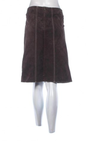 Δερμάτινη φούστα Denim&Co., Μέγεθος M, Χρώμα Καφέ, Τιμή 29,73 €
