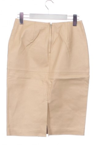 Fustă de piele Newport News, Mărime XS, Culoare Ecru, Preț 96,24 Lei