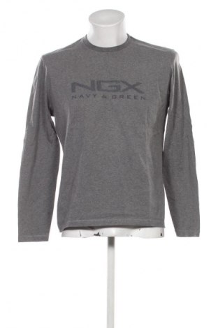 Ανδρική μπλούζα Navy & Green, Μέγεθος L, Χρώμα Γκρί, Τιμή 14,00 €