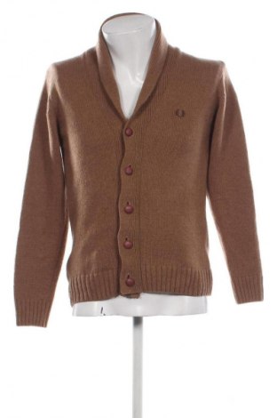 Herren Strickjacke Fred Perry, Größe M, Farbe Braun, Preis 31,73 €