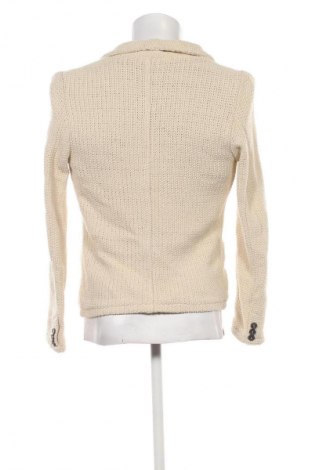 Jachetă tricotată de bărbați Zara, Mărime M, Culoare Bej, Preț 83,41 Lei