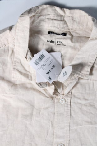 Herrenhemd Anko, Größe XXL, Farbe Beige, Preis 13,99 €