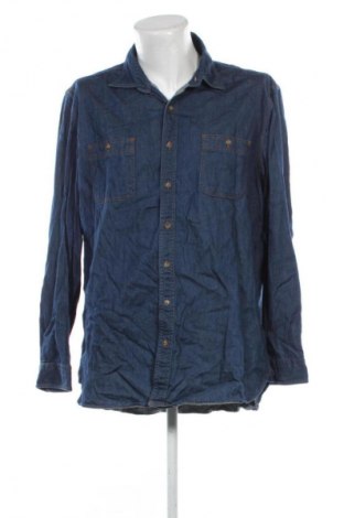 Ανδρικό πουκάμισο Dressmann, Μέγεθος XXL, Χρώμα Μπλέ, Τιμή 9,99 €