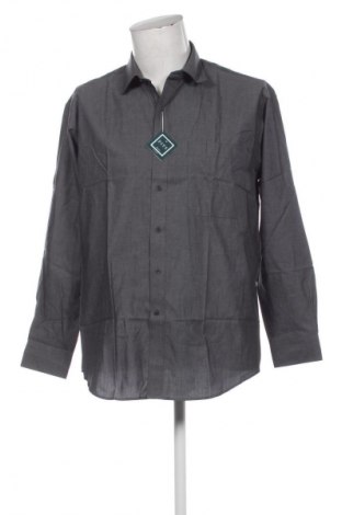 Herrenhemd Fits, Größe L, Farbe Grau, Preis € 16,99