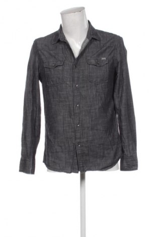 Ανδρικό πουκάμισο Guess, Μέγεθος M, Χρώμα Γκρί, Τιμή 21,99 €