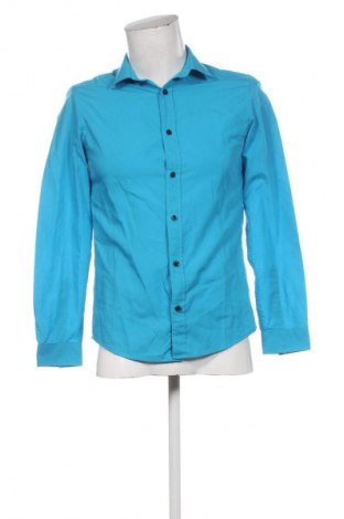 Мъжка риза H&M, Размер M, Цвят Син, Цена 15,00 €