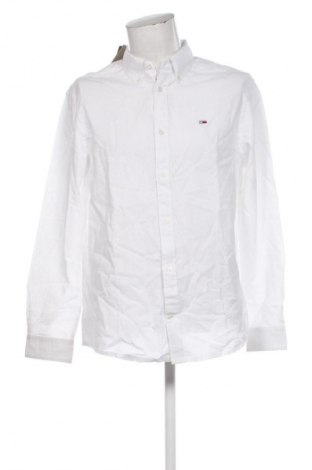 Férfi ing Tommy Jeans, Méret L, Szín Fehér, Ár 34 309 Ft
