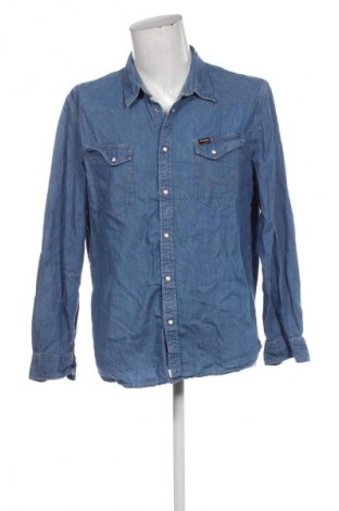 Herrenhemd Wrangler, Größe XXL, Farbe Blau, Preis 22,99 €
