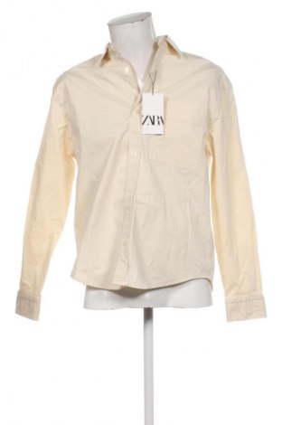 Cămașă de bărbați Zara, Mărime M, Culoare Ecru, Preț 203,32 Lei