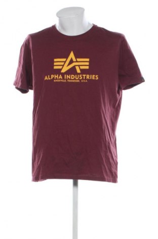 Męski T-shirt Alpha Industries, Rozmiar XXL, Kolor Czerwony, Cena 73,99 zł