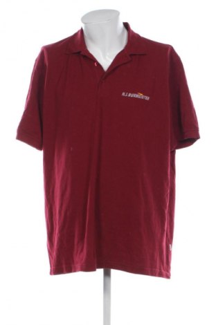 Ανδρικό t-shirt Hakro, Μέγεθος 4XL, Χρώμα Κόκκινο, Τιμή 8,99 €