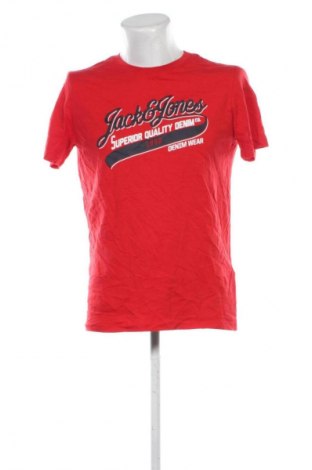 Męski T-shirt Jack & Jones, Rozmiar L, Kolor Czerwony, Cena 44,99 zł