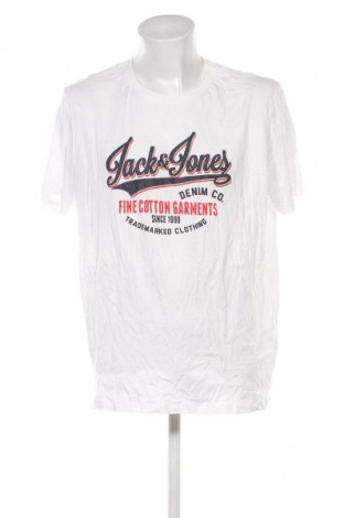 Tricou de bărbați Jack & Jones, Mărime XXL, Culoare Alb, Preț 41,99 Lei