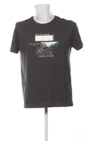 Ανδρικό t-shirt Livergy, Μέγεθος L, Χρώμα Γκρί, Τιμή 11,99 €