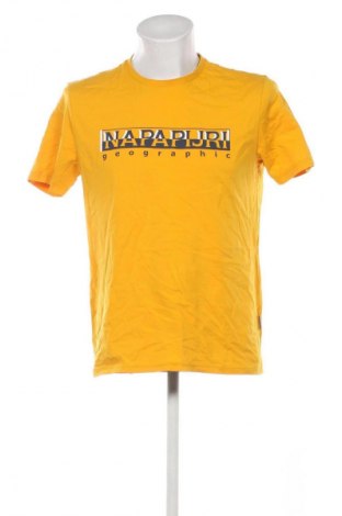 Tricou de bărbați Napapijri, Mărime L, Culoare Galben, Preț 134,99 Lei