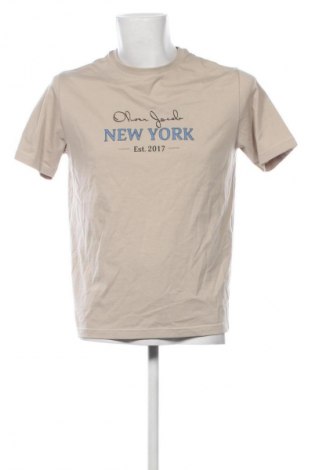 Męski T-shirt Oliver Jacob, Rozmiar M, Kolor Beżowy, Cena 67,99 zł